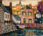 Study for Houses on the River at Fougeres
